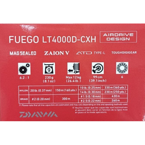 Макара с преден аванс DAIWA 23 FUEGO LT_Daiwa