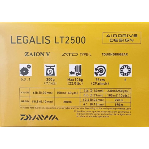 Макара с преден аванс DAIWA LEGALIS LT 23_Daiwa