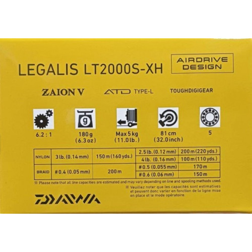 Макара с преден аванс DAIWA LEGALIS LT 23_Daiwa