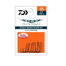 Куки - DAIWA STEEZ WORM HOOK SS FN