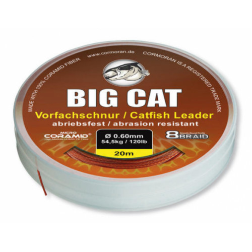 Плетено влакно за сомски риболов CORMORAN BIG CAT 8-BRAID - 20 метра_Cormoran