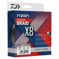 Плетено влакно за фидер риболов DAIWA NZON X8 FEEDER BRAID Steel Gray - 150/300m |