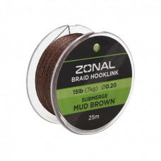 Плетено влакно за повод KODEX Zonal Submerge 15lb/25m - Mud Brown |