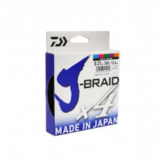 Плетено влакно Daiwa J-BRAID X4 MULTICOLOR (мултиколор) - 300м