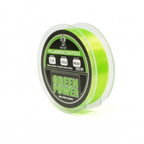 Монофилно влакно Maver GREEN POWER FLUORINE - 300 метра_Maver