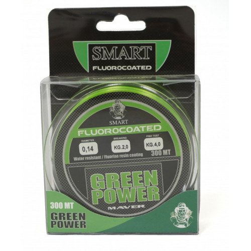 Монофилно влакно Maver GREEN POWER FLUORINE - 300 метра_Maver