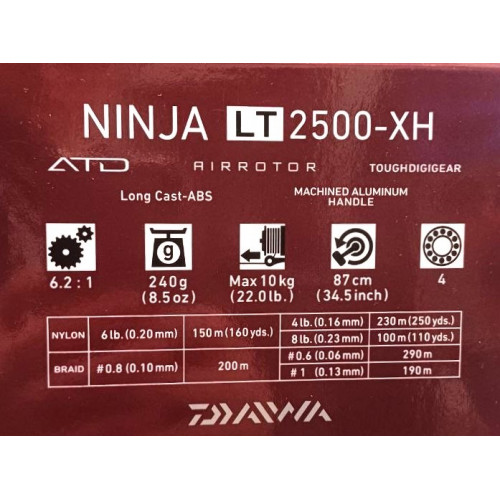 Макара с преден аванс DAIWA 18 NINJA LT_Daiwa