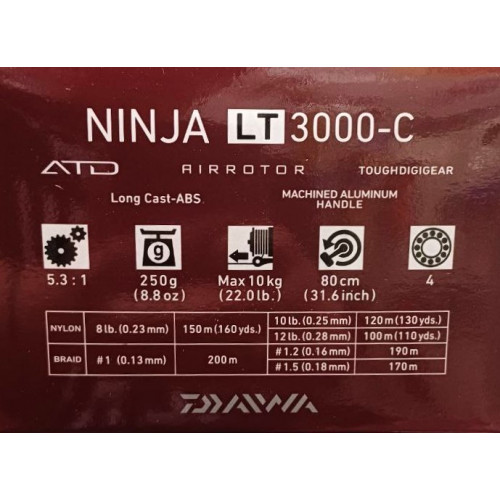 Макара с преден аванс DAIWA 18 NINJA LT_Daiwa
