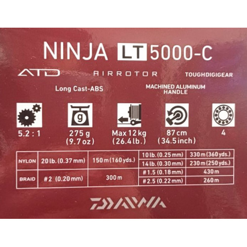 Макара с преден аванс DAIWA 18 NINJA LT_Daiwa