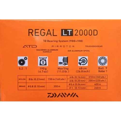 Макара с преден аванс - DAIWA 18 REGAL LT_Daiwa