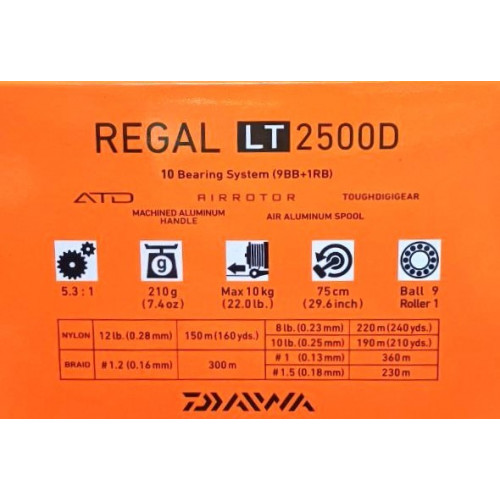 Макара с преден аванс - DAIWA 18 REGAL LT_Daiwa