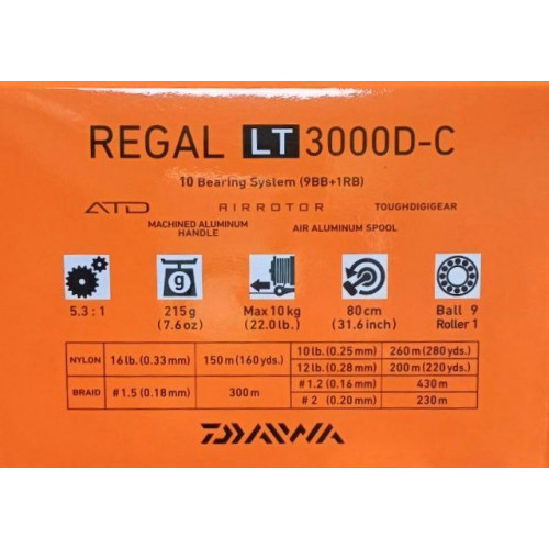 Макара с преден аванс - DAIWA 18 REGAL LT_Daiwa