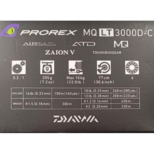 Макара с преден аванс - DAIWA 22 PROREX LT MQ_Daiwa