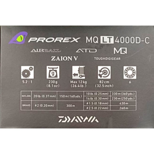 Макара с преден аванс - DAIWA 22 PROREX LT MQ_Daiwa