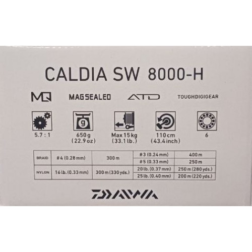 Макара за морски риболов Daiwa 23 CALDIA SW_Daiwa