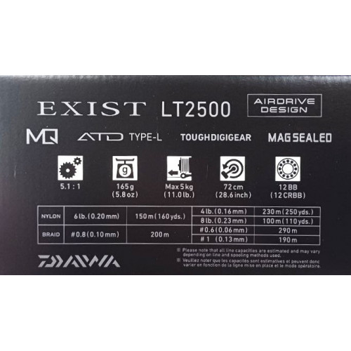 Топ модел макара - 22 DAIWA EXIST (G) LT MQ_Daiwa