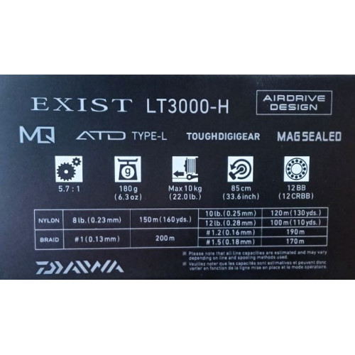 Топ модел макара - 22 DAIWA EXIST (G) LT MQ_Daiwa