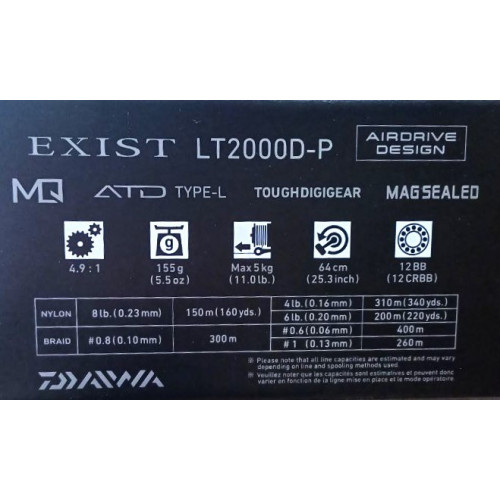 Топ модел макара - 22 DAIWA EXIST (G) LT MQ_Daiwa