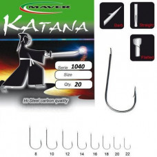 Куки MAVER Katana 1040A Nickel - 20 броя в пакет |