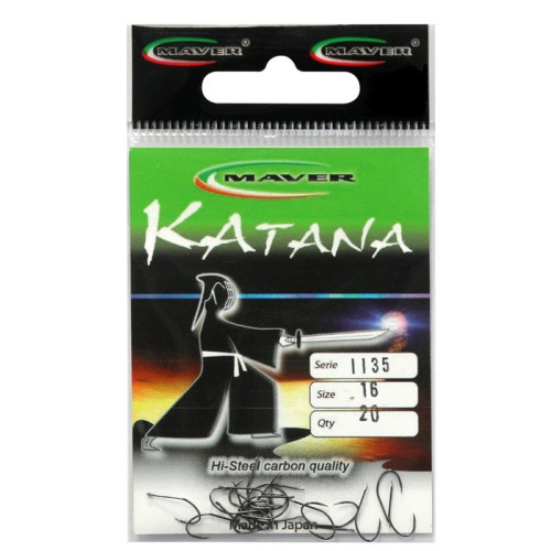Куки MAVER Katana 1135A Black Nickel - 20 бр в пакет |-Maver-256557
