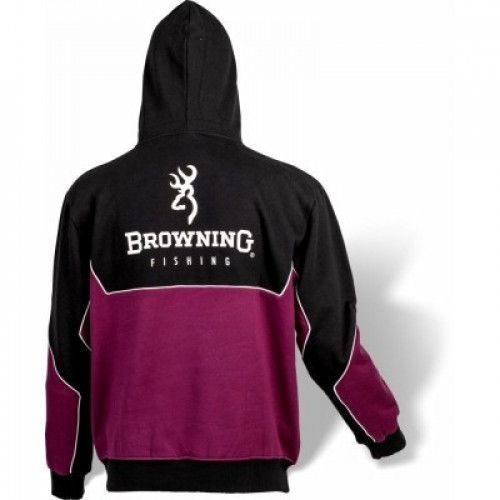 Суичър BROWNING HOODIE BLACK/BURGUNDY_Browning