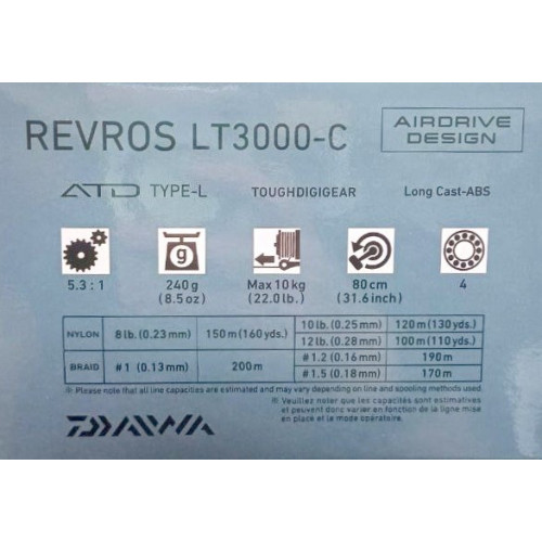 Макара с предевн аванс DAIWA 23 REVROS LT_Daiwa