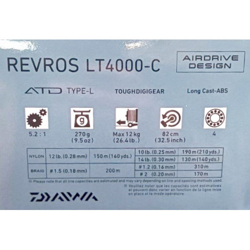 Макара с предевн аванс DAIWA 23 REVROS LT_Daiwa