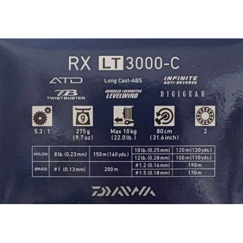 Макара с преден аванс Daiwa 20 RX LT |_Daiwa