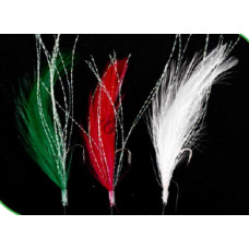 Чепаре Rig3 Mackerel Feathers Mixed Colour/Flashabou 3 #2 Silver Hook