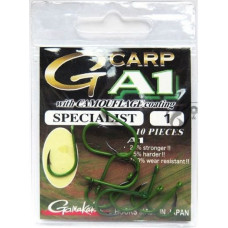 Gamakatsu куки G-Carp SPECIALIST A1 CAMOUFLAGE GREEN