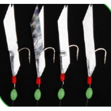 Чепаре Rig8 Flasher Rig Silver Reflector 4 #2 Hooks