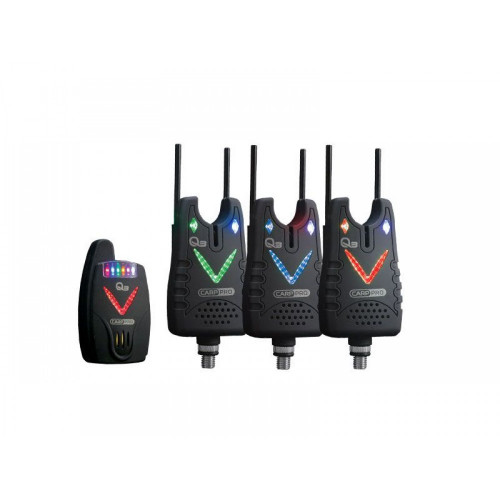 СИГНАЛИЗАТОР CARP PRO BITE ALARM Q3 VTS 3+1_Carp pro