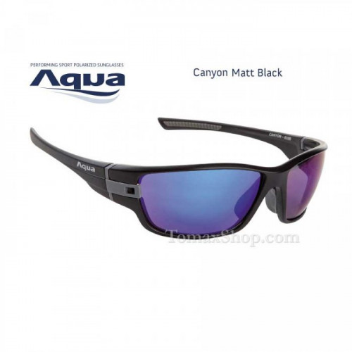 Слънчеви очила AQUA CANYON BLACK MATT B MIRROR BLUE_AQUA