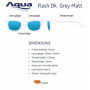 Слънчеви очила AQUA FLASH GREY MATT_AQUA