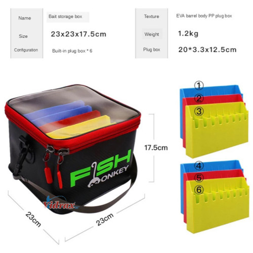 Чанта EVA за воблери Fish Monkey - Vidrax VIDRAX Сакове,класьори и други