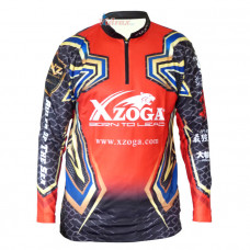 Тениска с дълъг ръкав TXZ-Shirt MF Sport Zip Long-SLV XVZ-LS - Xzoga