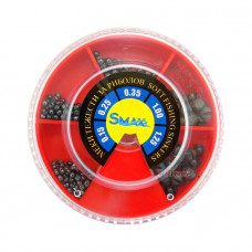 Кутия олово SuniMax 3 голяма (1.25-0.15 гр) 100 гр - червена