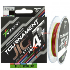 4 Нишково влакно Tournament Jig Style PE X4 150 м #0.6 0.132 мм Multicolor - Intech
