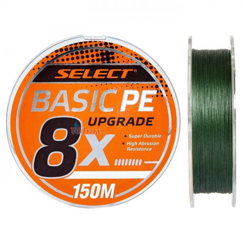8 Нишково влакно Basic PE 150 м #0.6 0.10 мм Dark Green - Select_SELECT