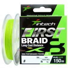 8 Нишково влакно First braid PE X8 #0.8 0.148 мм 150 м Green - Intech
