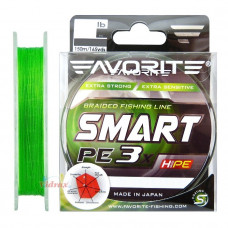 Влакно Smart PE 3x #0.5 150 м Light Green - Favorite