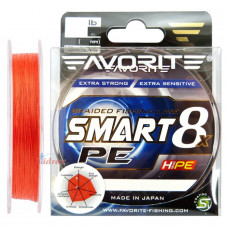 Влакно Smart PE 8x #0.8 150 м Red Orange - Favorite