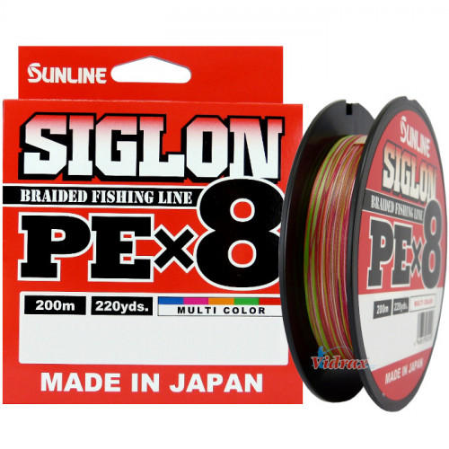8 Нишково влакно Siglon PE X8 #1.0 0.171 мм 200 м Цвят Multicolor - Sunline_SUNLINE