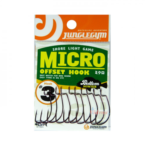 Куки Micro Offset Hook Red J401 - Junglegym_JUNGLEGYM