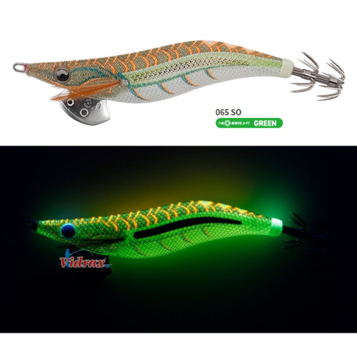 Калмарети EGI-OH Live Neonbright 3.0 90 мм 15 г Цвят 065 NBG/GOLD - Yamashita Yamashita Калмарети за риболов