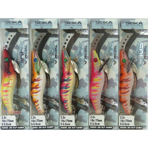 Калмарети Seika Squid Jig VLP Camo 2.5 Цвят 02 4565902 - Tubertini TUBERTINI Калмарети за риболов