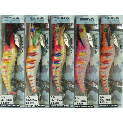 Калмарети Seika Squid Jig VLP Camo 3.5 Цвят 08 4566108 - Tubertini TUBERTINI Калмарети за риболов