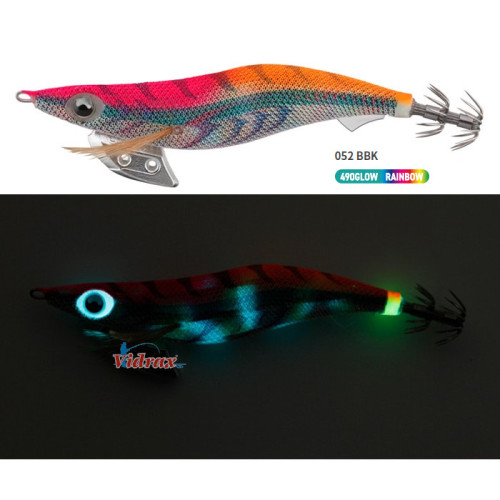 Калмарети EGI-OH K 490 Glow 3.5 105 мм 22 г Цвят 052 490Glow/Rainbow - Yamashita Yamashita Калмарети за риболов