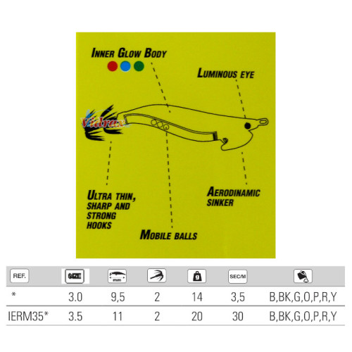 Калмарети EGI MISAIRU 3.5 110 мм 3-4 сек/м IERM35O Glow Blue - Ryoshi-Ryoshi-vi-21196