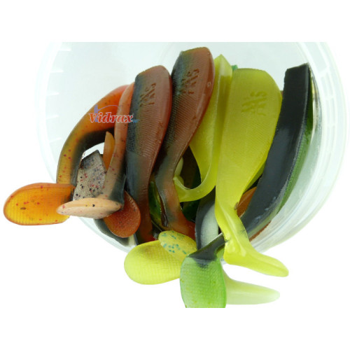 Кутия със силиконови рибки Смес Видракс 20 броя VIDRAX Силикони